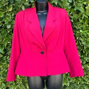 Vintage 80s Pleated Blazer Size 8
